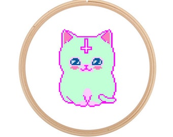 Bad Cat - Cross Stitch PATTERN