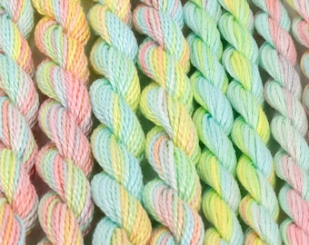 Aqua Mint Perle Cotton, Rainbow Sherbet Embroidery Floss, Colour #70