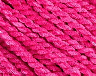 Bold Pink Hand Dyed Embroidery Thread, Colour #78