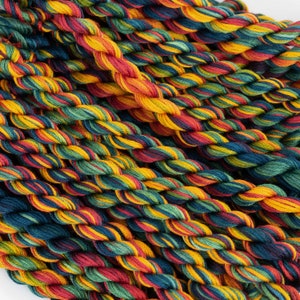 Hand Dyed Perle Cotton Embroidery Floss Thread in Fall Colors on Etsy