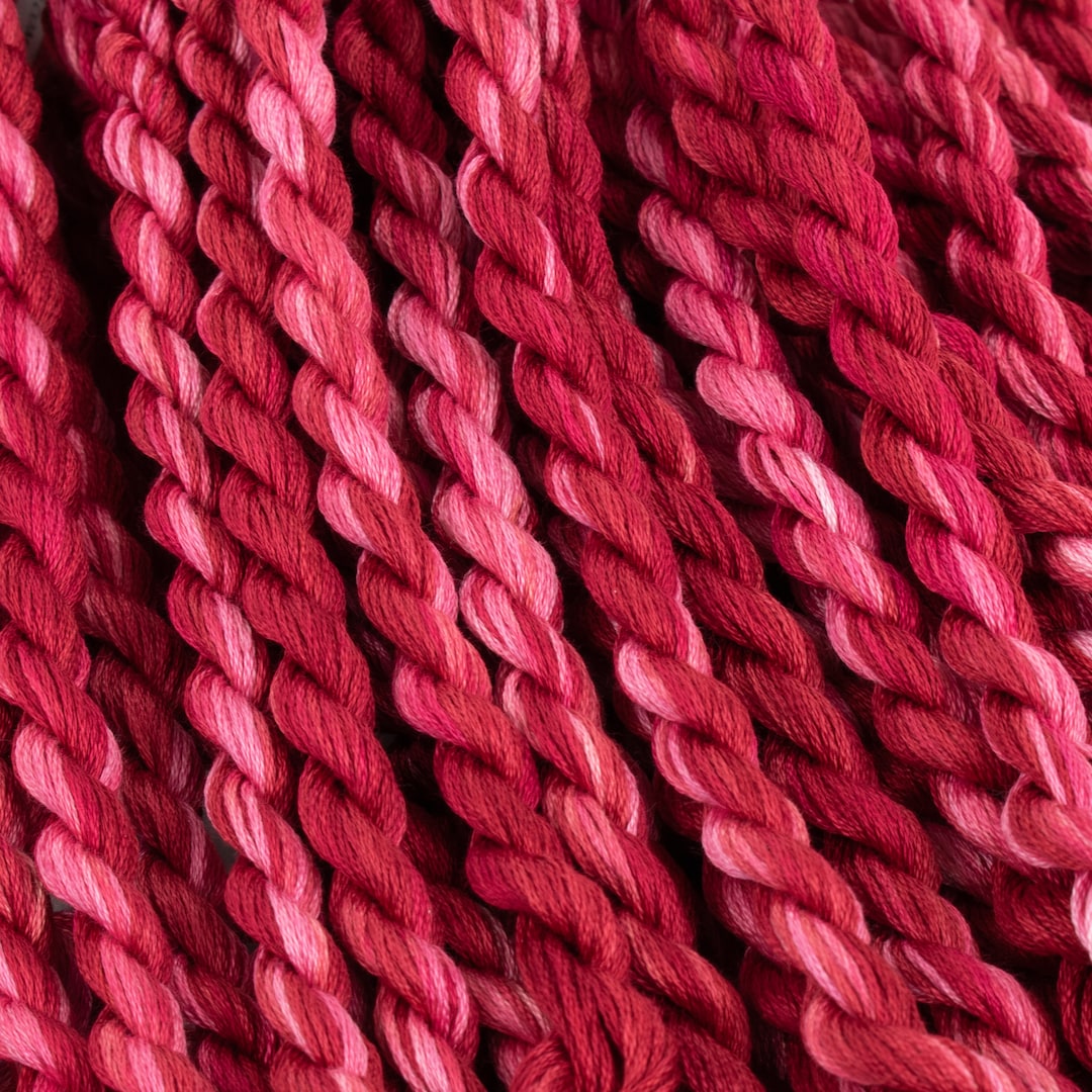 Cherry Red Hand Dyed Perle Cotton Thread for Embroidery Colour #134 - Etsy