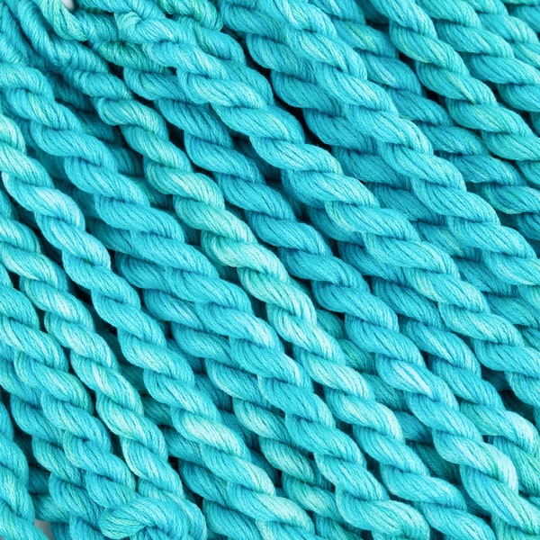 Aqua Perle Cotton, Aqua Floss, Aqua Embroidery Floss, Colour Complements Colour #82