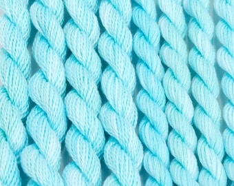 Turquoise Perle Cotton, Aqua Embroidery Floss, Colour Complements #73