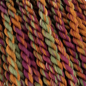 Stickgarn, Grün Stickgarn, Mischfarbe Stickgarn, Handgefärbtes Garn, Nadelspitze, Nadelspitzen Garn, Farbe 48