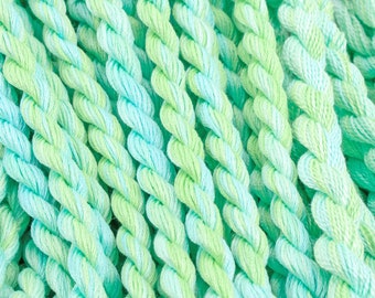 Blue Green Hand Dyed Embroidery Floss, Colour #71