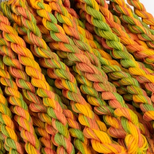 Broderigarn i bomull med pärlor i höst, färgkomplement #75