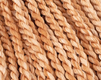 Hand Dyed Embroidery Floss in Golden Brown for Needlepoint, Fall Thread Colors, Pearl Cotton and Cotton Floss Cross Stitch Colour #29