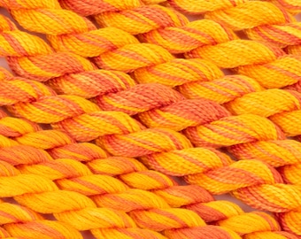 Orange Hand Dyed Embroidery Floss, Colour #37