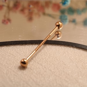 Pyramid Cross Surface Industrial Barbell Industrial Barbell Piercing Jewelry Cartilage Earring 14G Body Piercing Jewelry Tragus Piercing