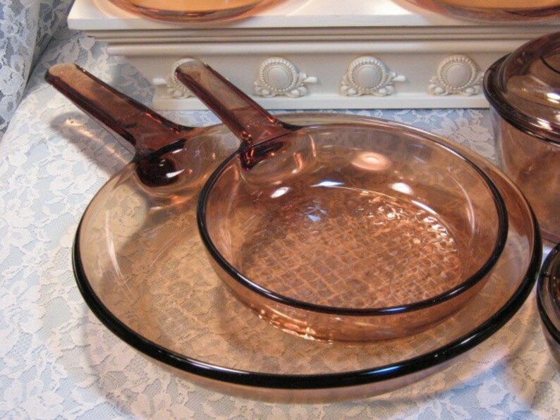 Vintage Corning Visions Visionware Glass Cookware