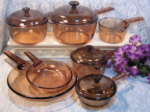 glass pots and pans