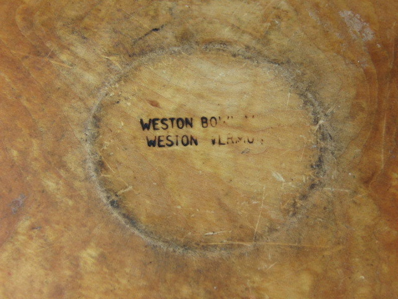 Vintage Weston Bowl Mill Wooden Dough Bread or Mixing Bowl Etsy