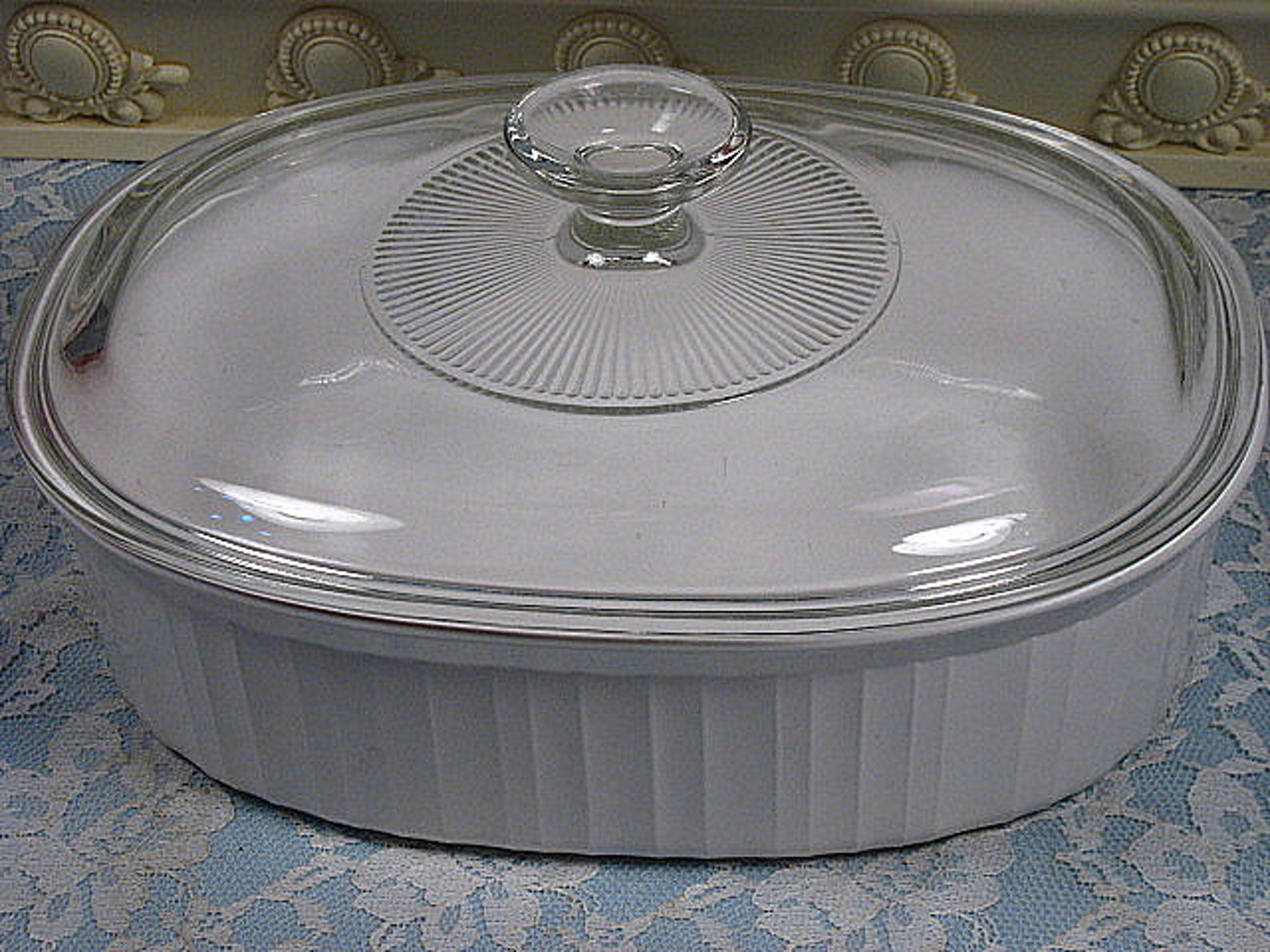 Vintage Corning Ware French White Pyroceram Round and Oval Etsy