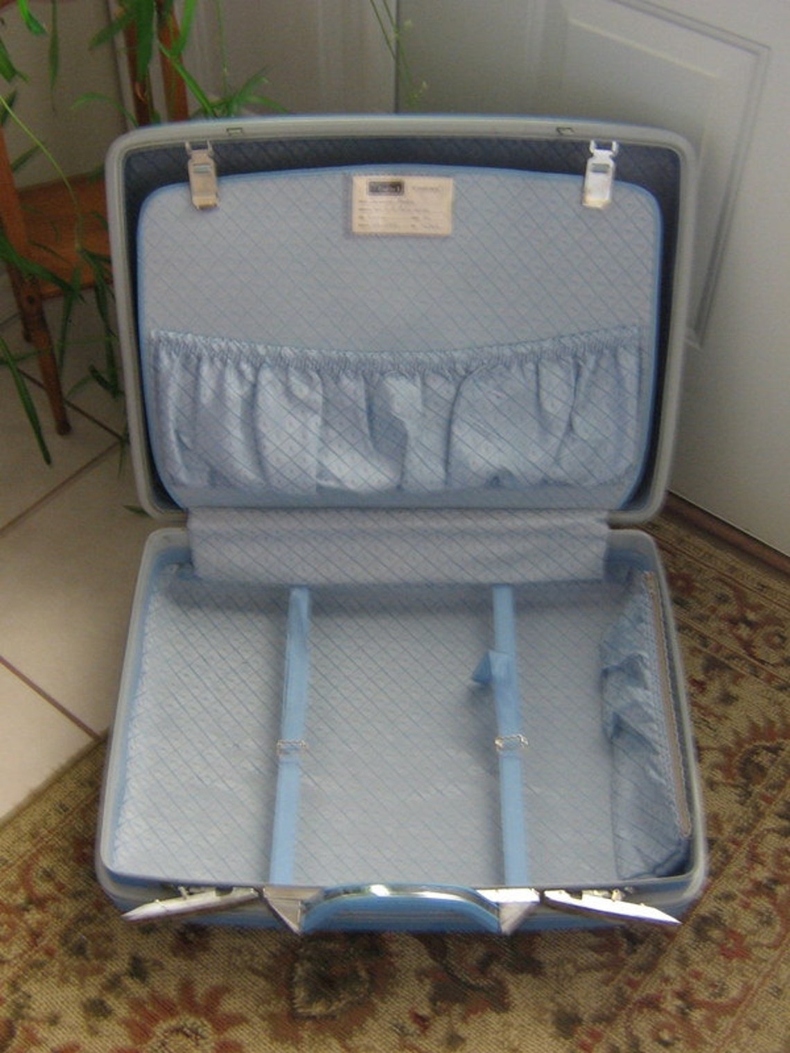 Vintage Sears Courier II Suitcase Samsonite Hard Sided Luggage Etsy