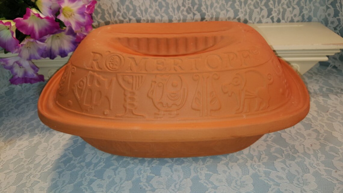Romertopf Clay Roaster Cookware 3 Quart Vintage BayKeramik Etsy