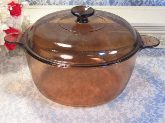 brown pyrex cookware