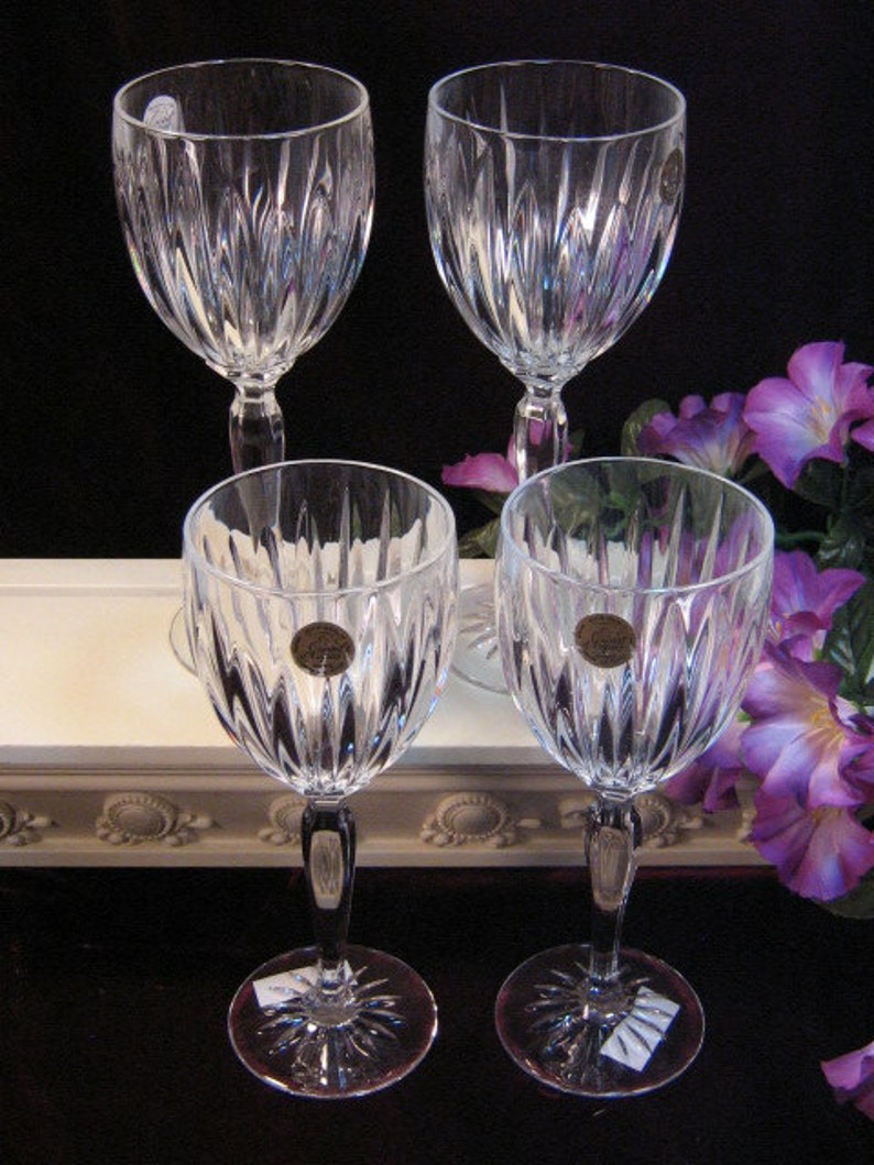 Vintage Cristal d Arques Classic Goblet Water Goblet Glass Set Etsy