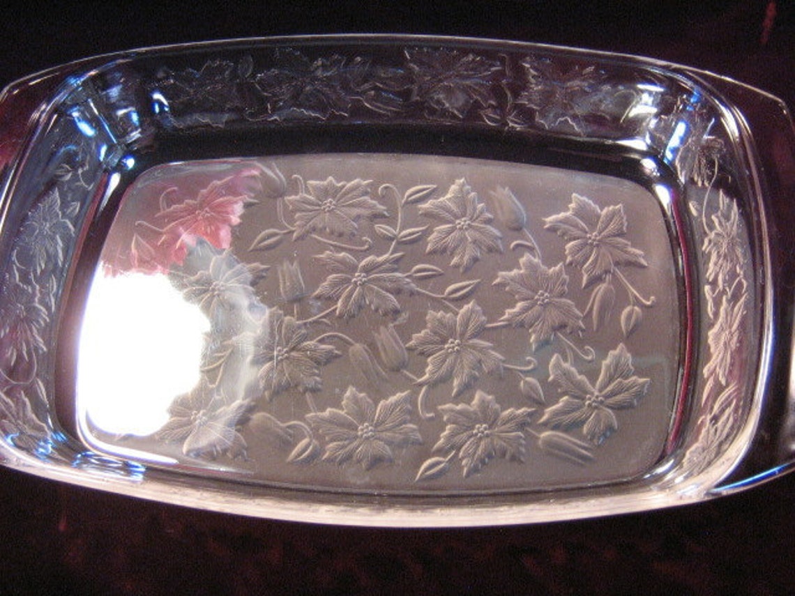 Vintage Princess House Fantasia Crystal Oblong Casserole Etsy