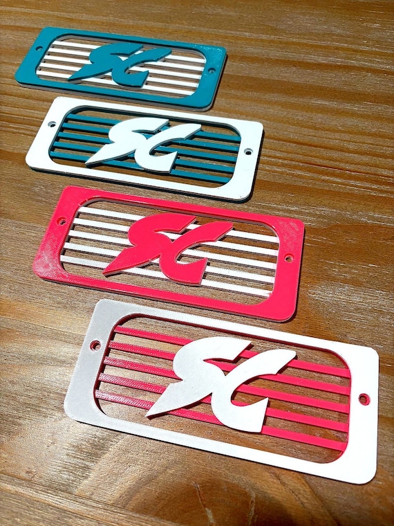 Kawasaki Super Chicken 3d-printed Rear Vent Cover – Custom SC Logo