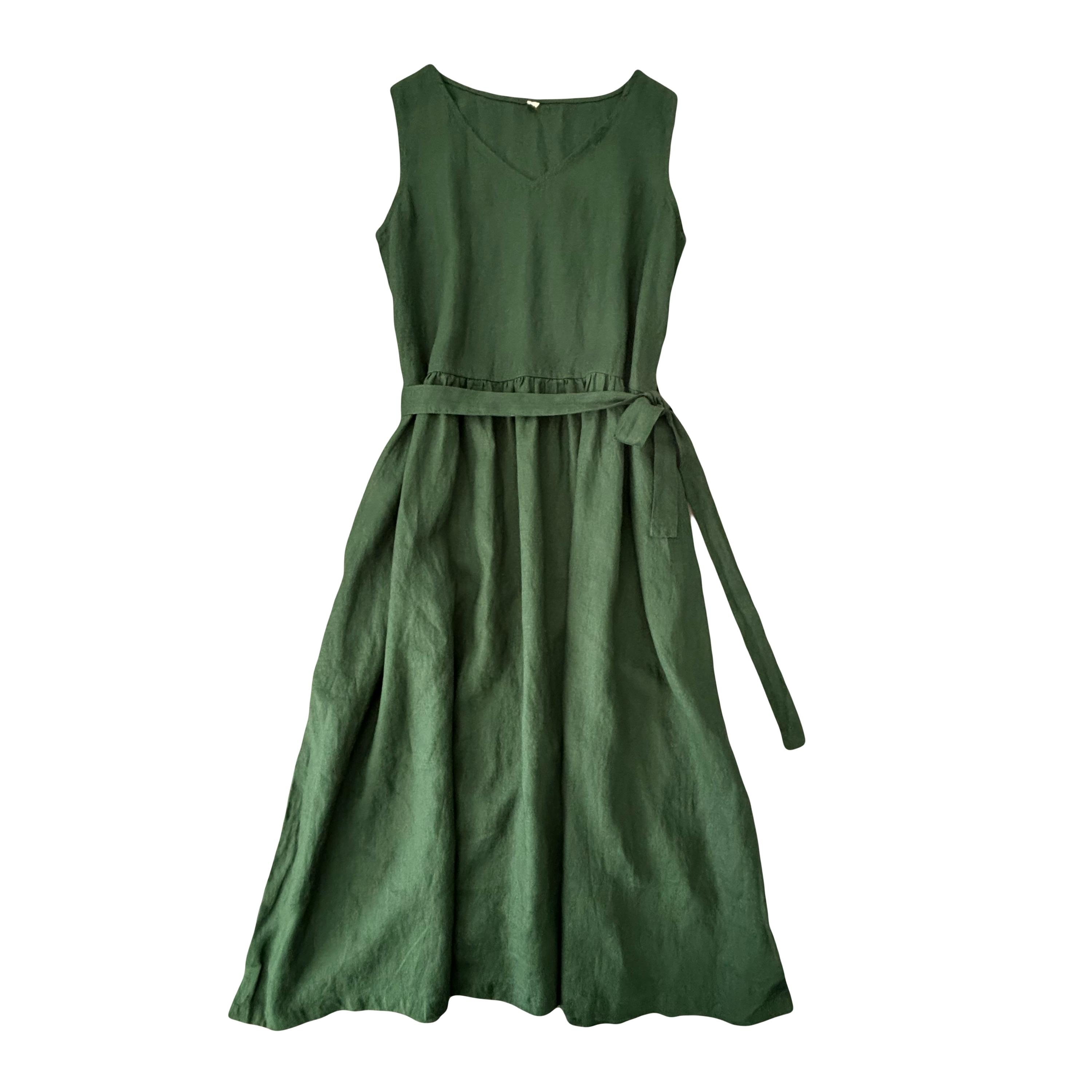 Green Linen Dress - Etsy New Zealand Green Linen Dress - Etsy New Zealand