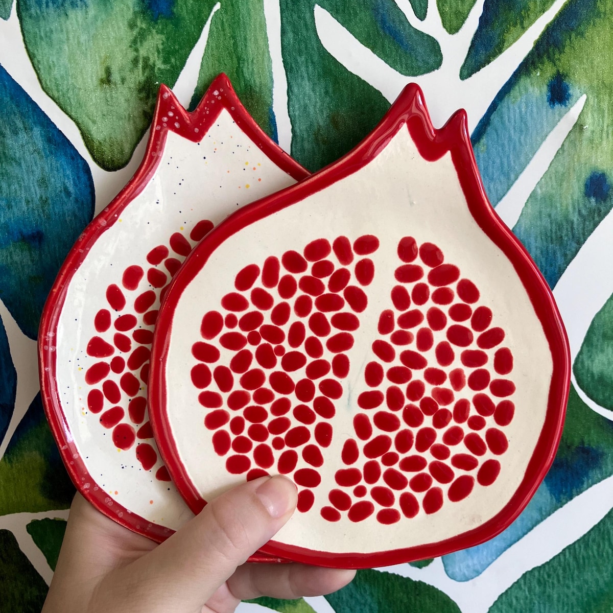 Handmade Ceramic Pomegranate Plate - Etsy