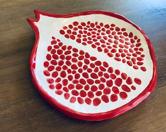 Handmade Ceramic Pomegranate Plate
