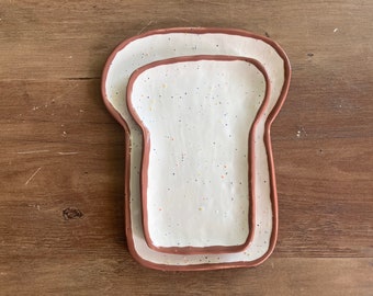 Ceramic Toast Plate Set