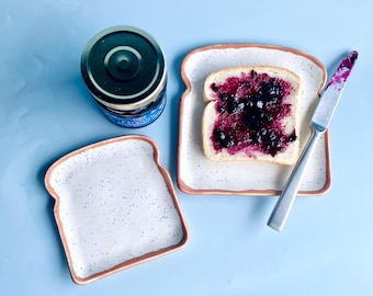 Ceramic Toast Plate Set