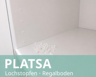 IKEA PLATSA Lochstopfen – 3,4 mm Abdeckkappen für vorgebohrte Regal-Löcher | Weiß