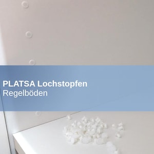 IKEA PLATSA Lochstopfen – 3,4 mm Abdeckkappen für vorgebohrte Regal-Löcher | Weiß