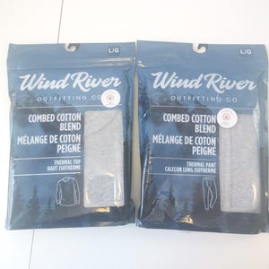 Wind River Herren gekämmte Baumwollmischung Thermo-Set (Large)