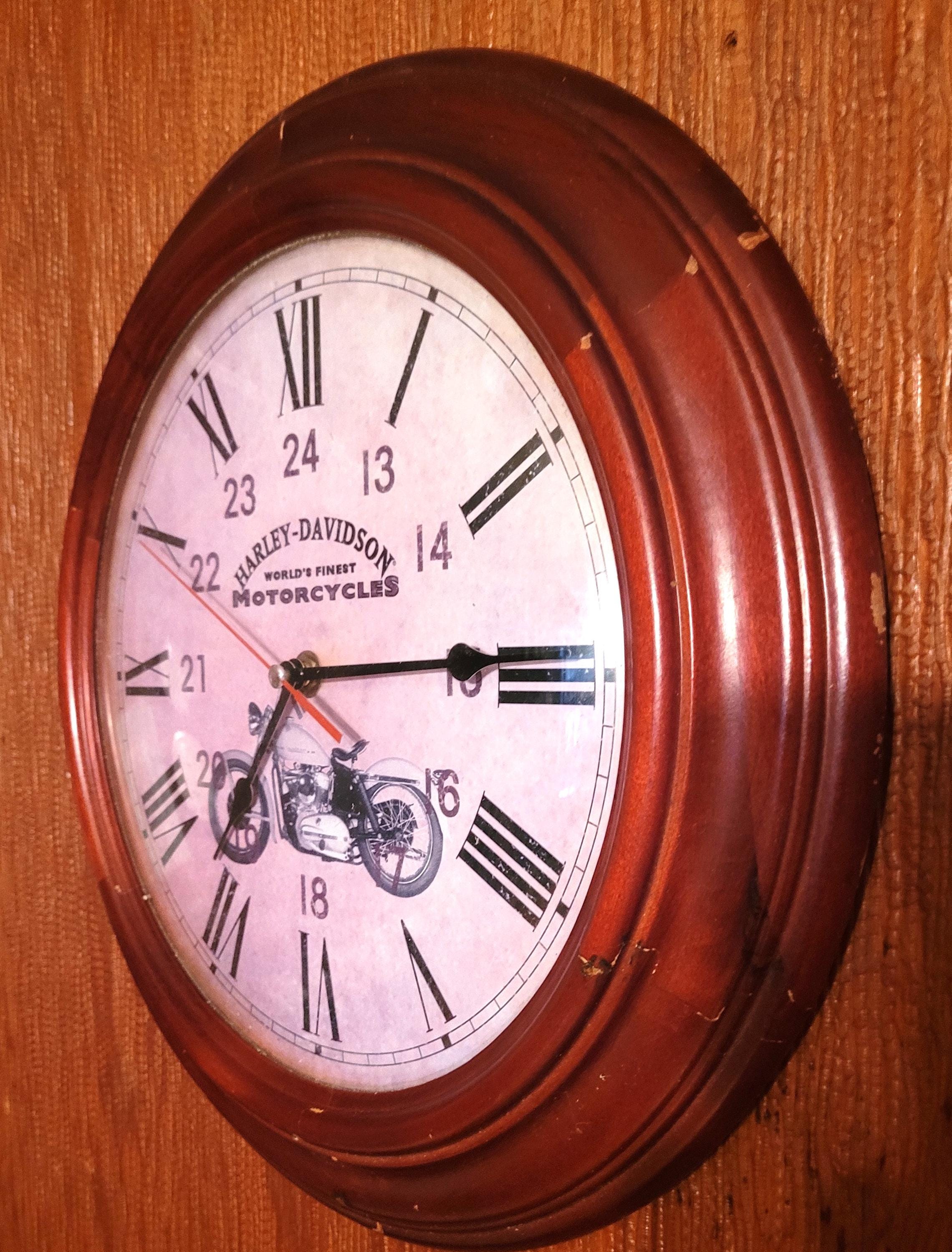 ハーレーダビットソン　ビレットアナログクロック Vintage harley davidson clock - Etsy 日本