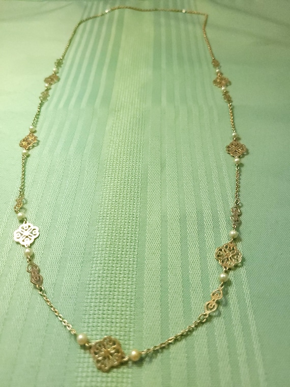 1994 Avon Attributed 31" Continuous Loop Necklace… - image 3
