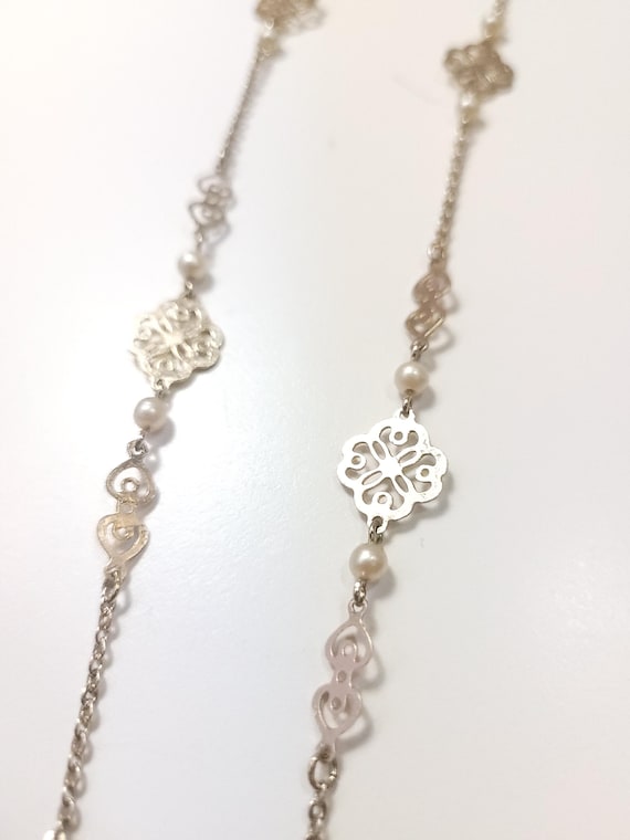 1994 Avon Attributed 31" Continuous Loop Necklace… - image 2