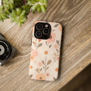 Floral Tough Phone Case, Vivid Flower Design, Cute Phone Cover for All Occasions, Gift for Her, Trendy Smartphone Protection