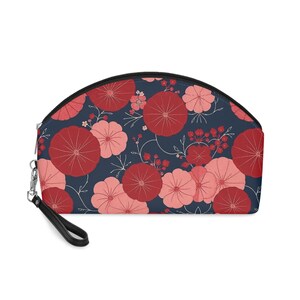 Trousse de maquillage florale, jolie trousse à cosmétiques, organiseur d'articles de toilette de voyage, cadeau pour elle, trousse de produits de beauté