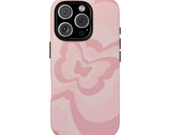 Butterfly Phone Case, Tough Cases for Nature Lovers, Cute Gift for Friends, Floral Design, Durable Protection, Birthday Gift