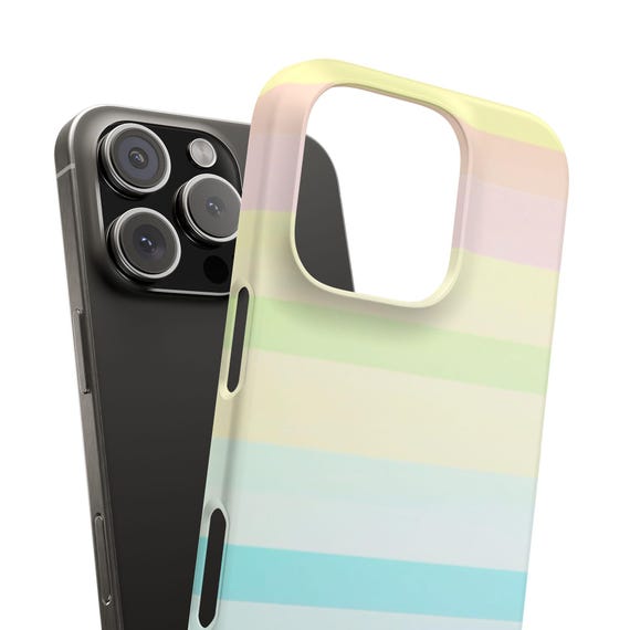Pastell Streifen Snap Hllen | Bunte Handyhllen fr den Frhling, se  Geschenke fr Sie, Regenbogen Accessoires, trendige Handyhllen - Etsy.de