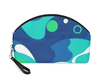 Vibrant Makeup Bag  Colorful Cosmetic Pouch, Perfect Gift for Beauty Lovers, Travel-Friendly Toiletry Organizer, Fun Pattern, Eco-Friendly