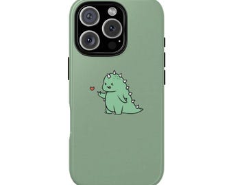 Cute Dinosaur Phone Case - Tough Cases for Kids, Teens, Phone Accessories, Gifts for Dinosaur Lovers, Fun Waterproof Covers