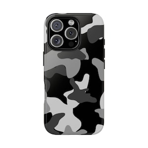 Camo Phone Case Tough Cases for Active Lifestyles, Camouflage Phone Cover, Military Style Phone Protector, Unique Gift for Men, Outdoor