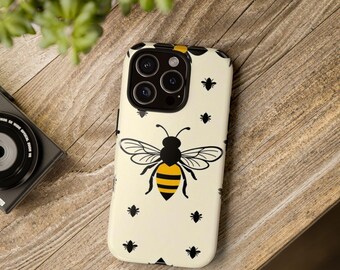 Bee-Inspired Phone Case | Tough Cases, Bee Gifts, Nature Lover, Cute Phone Cover, Trendy Accessories, Eco-Friendly Phone Case