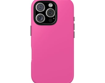 Tough Cases - Stylish Pink Phone Case for Protection and Style, Durable Cover, Gift for Teens, Phone Accessory
