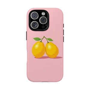 Lemon Phone Case - Cute Durable Cover, Summer Vibe, Gift for Friends, Trendy Protection, Lemon Decor for Home