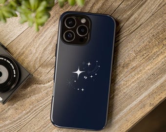 Celestial Tough Phone Case, Starry Sky Design, Phone Accessory for Space Lovers, Durable Protection, Gift for Her