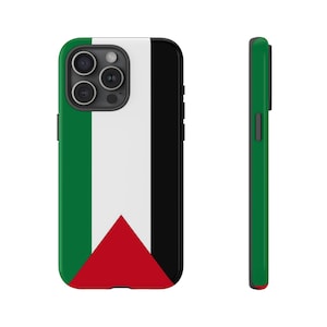 Mobilskal med Palestina-flaggan | Tåligt skydd med dubbla lager (matt/blankt)