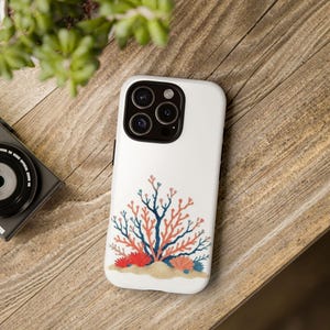 Coral Reef Phone Case, Tough Phone Cover, Ocean Inspired, Sea Life Decor, Eco-Friendly Phone Accessory, Beach Lover Gift