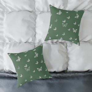 Botanical Butterfly Pillow - Elegant Home Decor, Cozy Couch Accent, Gift for Nature Lovers, Spring Decor, Butterfly Design
