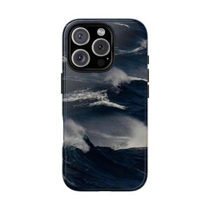 Ocean Wave Phone Case, Tough Cases for Nature Lovers, Coastal Phone Cover, Sea Theme Protector, Gift for Ocean Enthusiasts