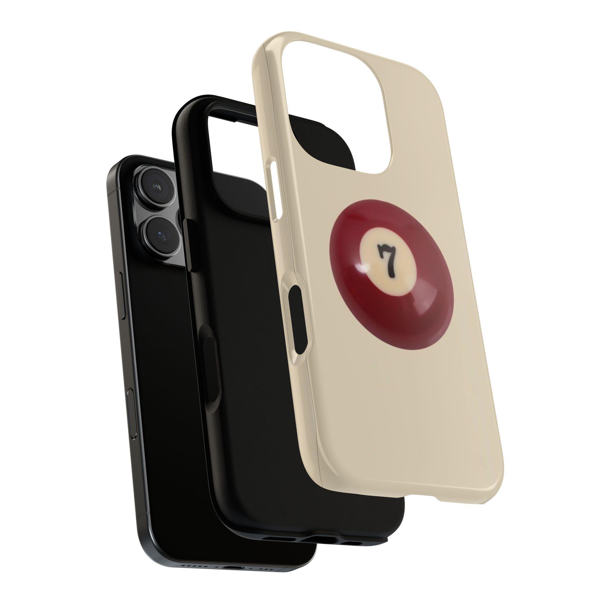Custom Pool Ball Phone Case, Tough Phone Cover, Unique Gift for